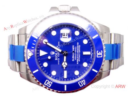 Upgraded Version Extra Large Blue dial blue ceramic bezel 41mm Rolex Replica Submariner Watches